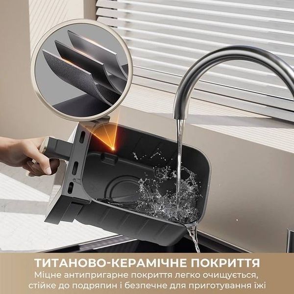 Мультипіч (аерофритюрниця) Dreame Tasti DZ30 Black, 11 л, 3000 Вт (DREAME-DZ30-BK) MP84 фото
