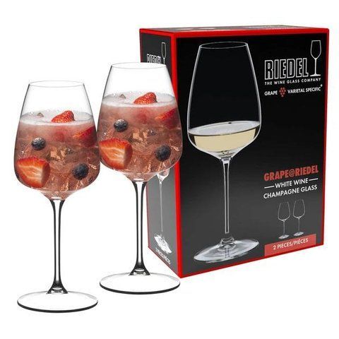 Набір келихів для вина White Wine/Champagne/Rose Riedel Grape 550 мл NK4 фото