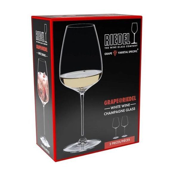 Набір келихів для вина White Wine/Champagne/Rose Riedel Grape 550 мл NK4 фото