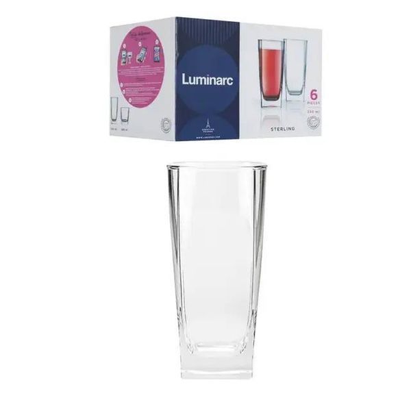 Набір склянок Luminarc Sterling 330 мл високі 6 шт X2500 фото